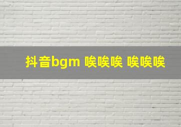 抖音bgm 唉唉唉 唉唉唉